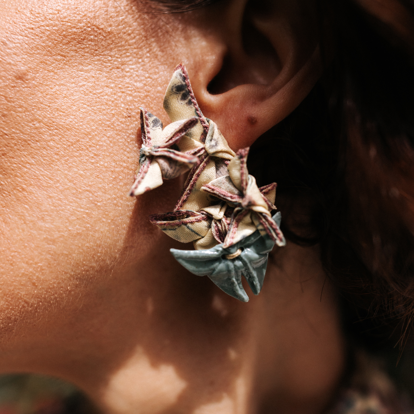 Mhodzi Butterfly Earrings Mariposa - Right Ear